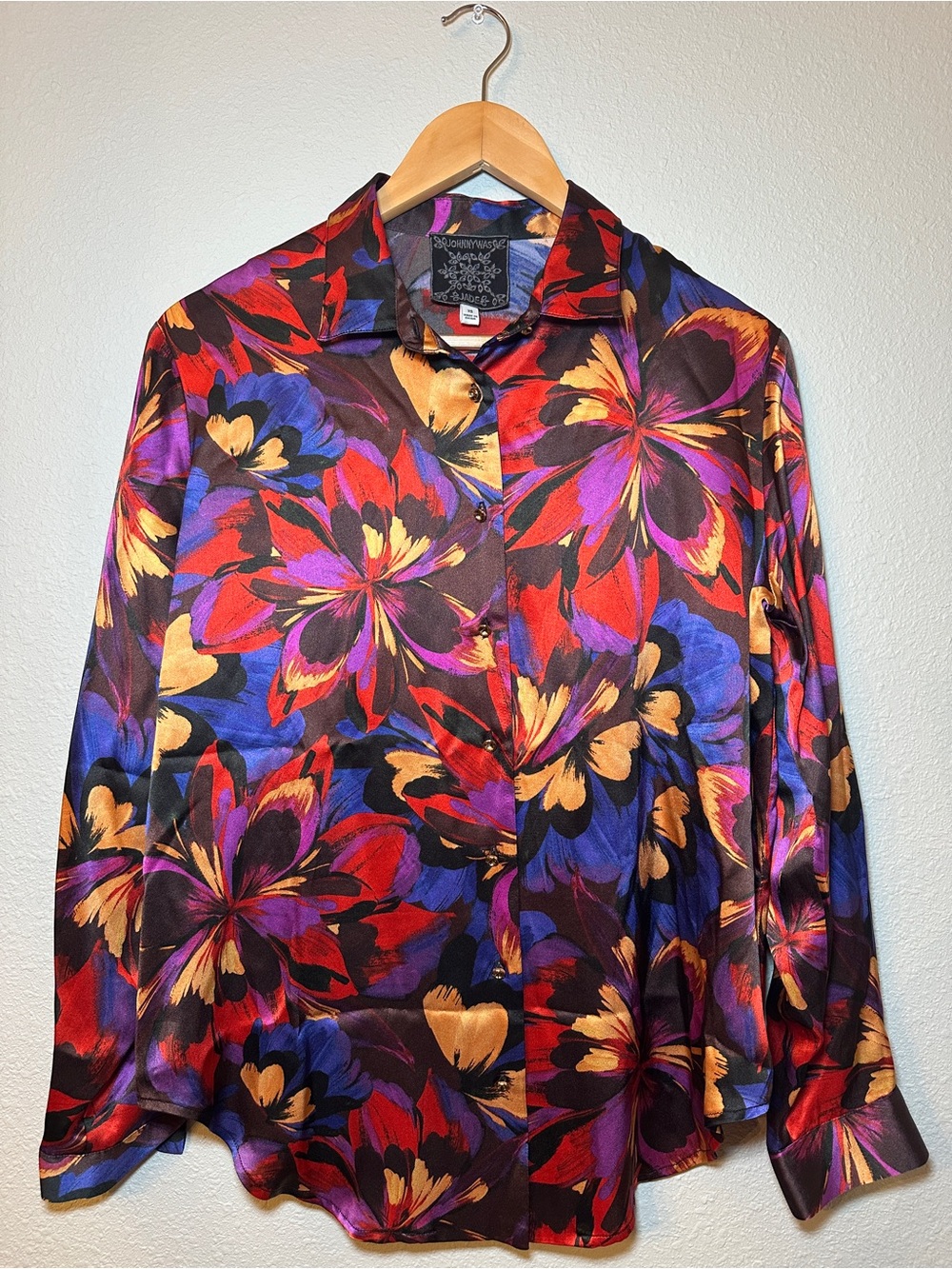 Johnny Was Eclipse Blooms Silk Shirt